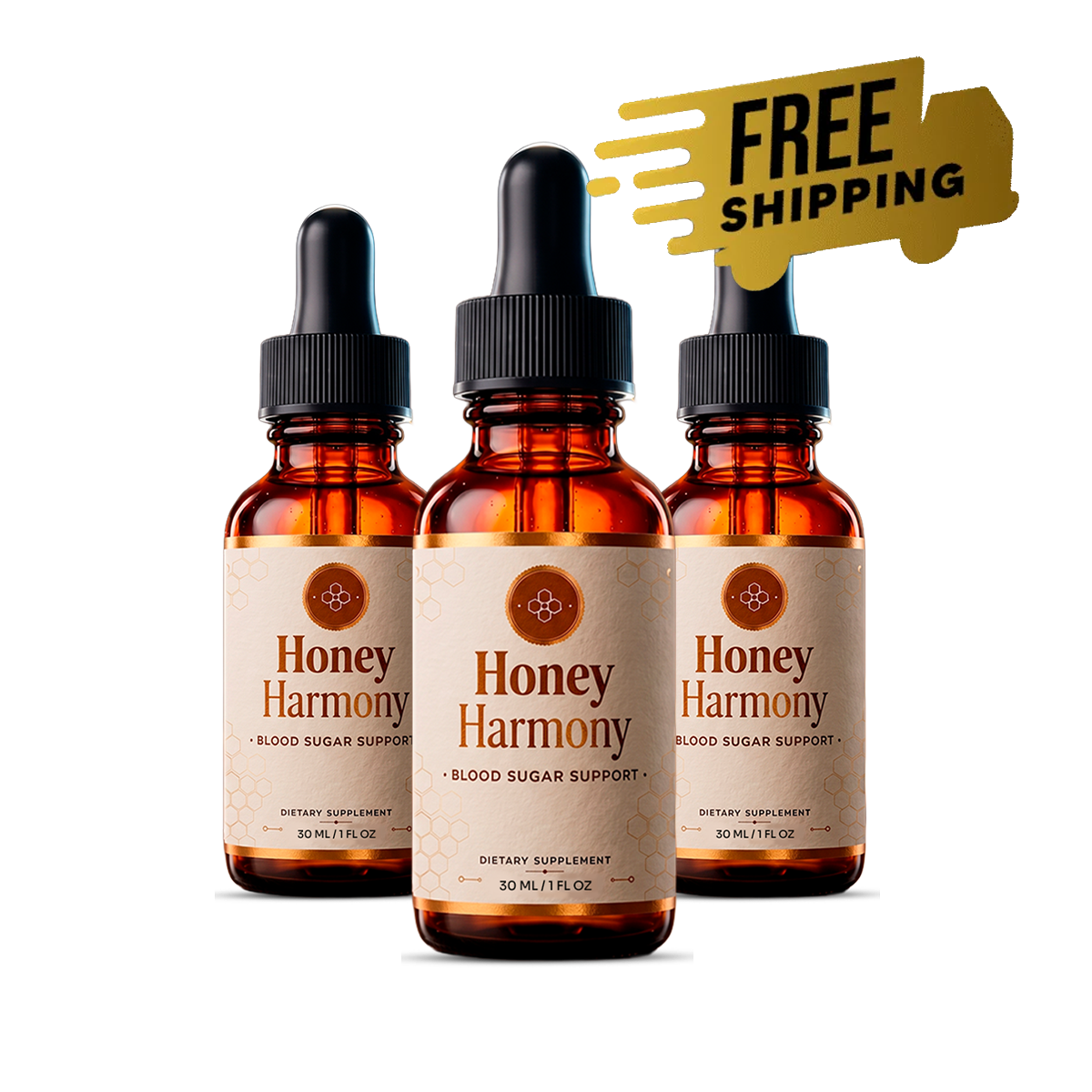 HoneyHarmony three-bottle package